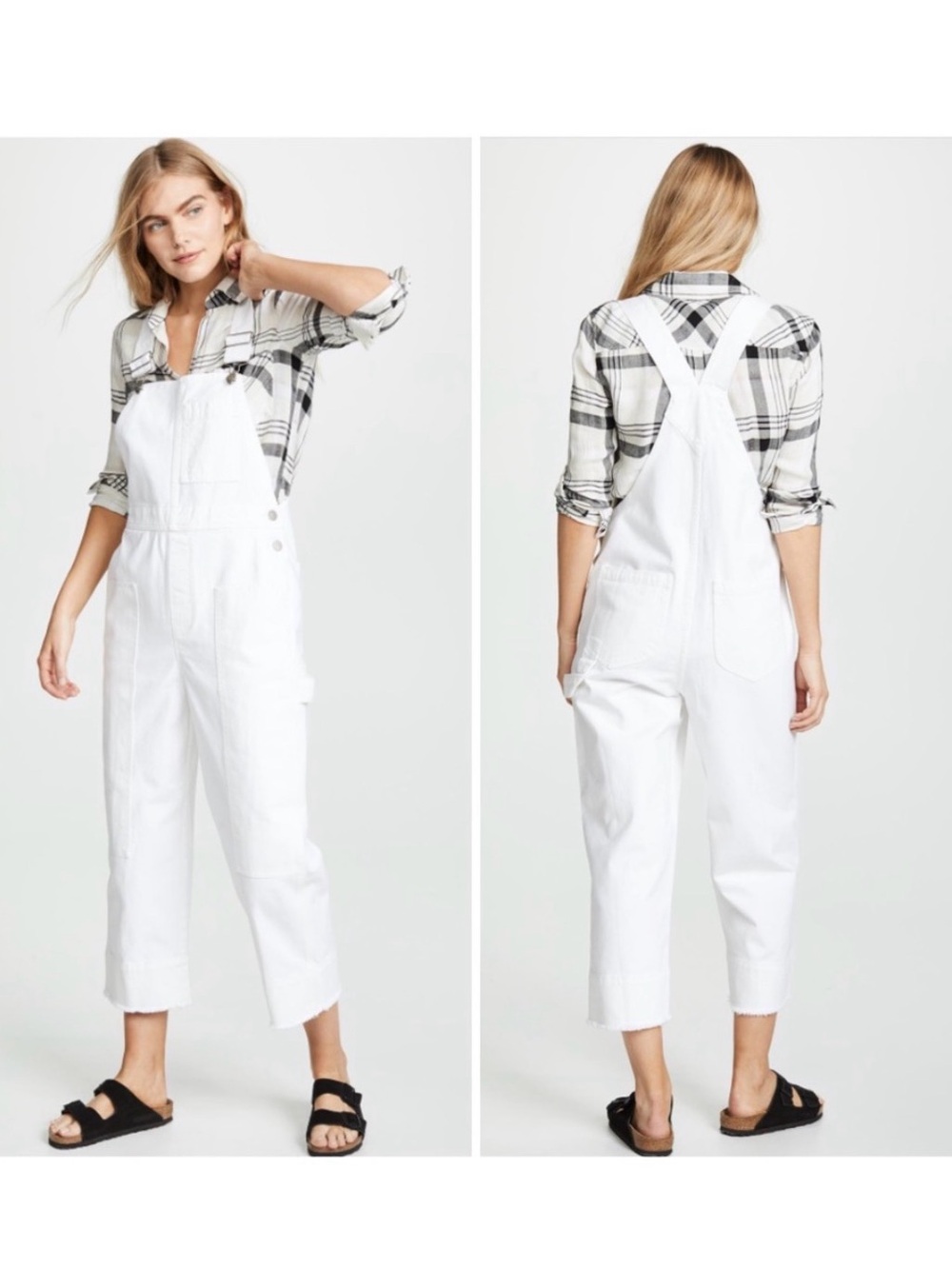 AYR white Denim Overalls size S